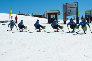Basic turn on mono ski